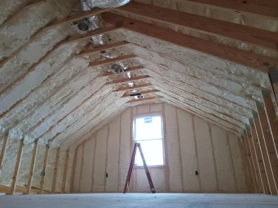 Spray foam roofing application for Crawl Space Insulation project in Marbletown